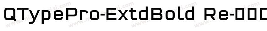 QTypePro-ExtdBold Re字体转换